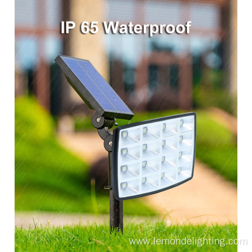 Solar Outdoor Colored Bottom Fixed Landscape Spotlight